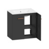 WASH BASIN CABINET STILA SOFT CLOSE 600 GREY - Image 2