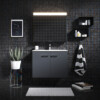 WASH BASIN CABINET STILA SOFT CLOSE 600 GREY - Image 3