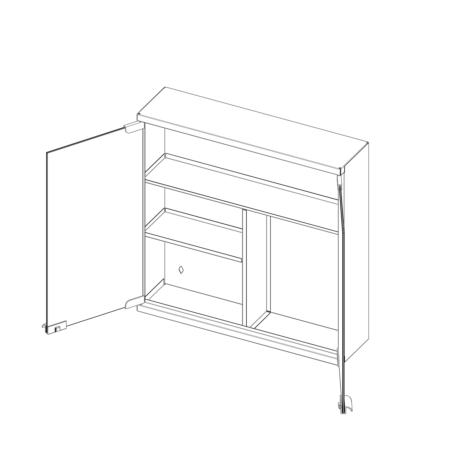 MIRROR CABINET PK 550 MARINE - Image 2